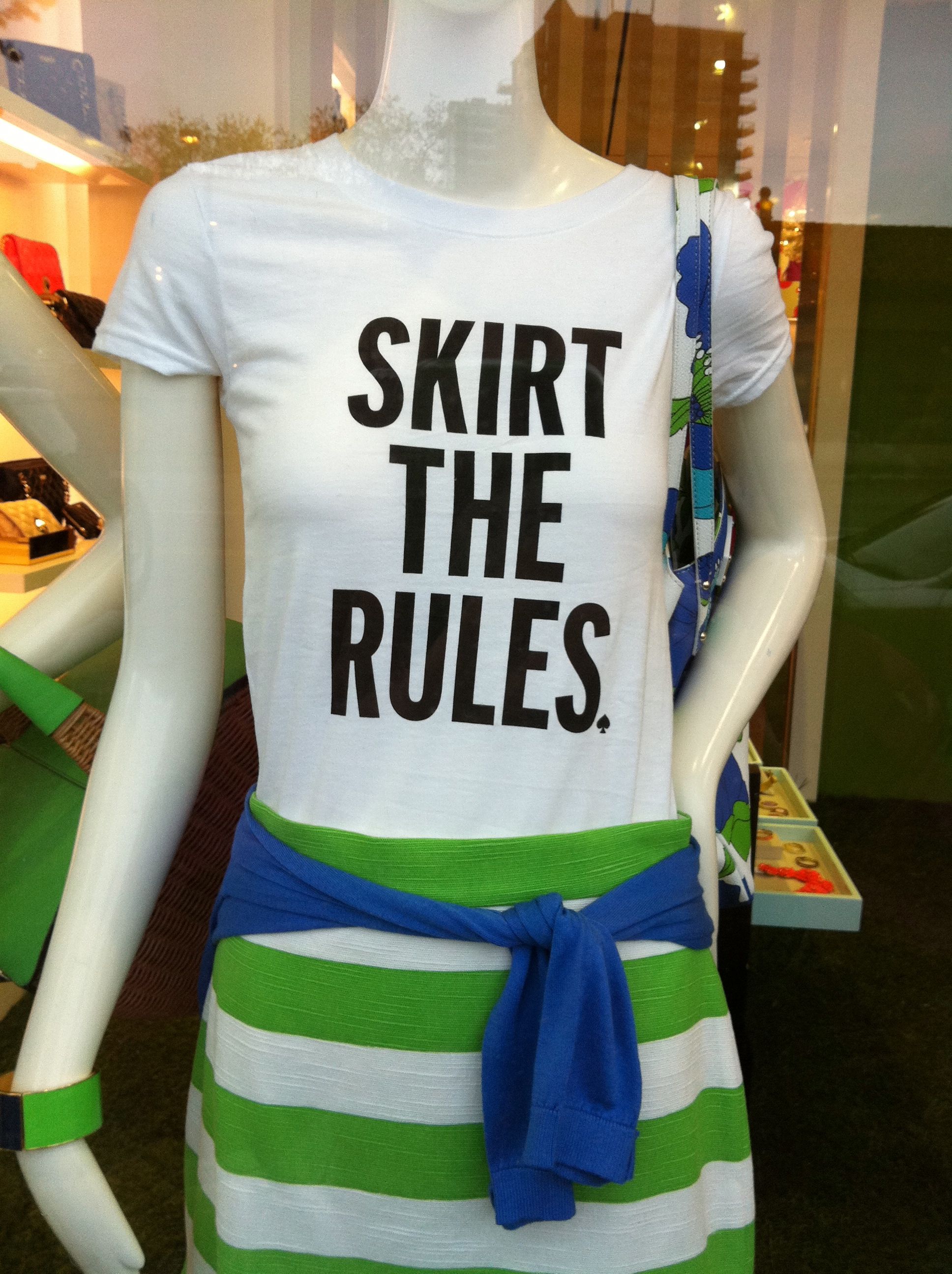 skirt the rules tee by kate spade