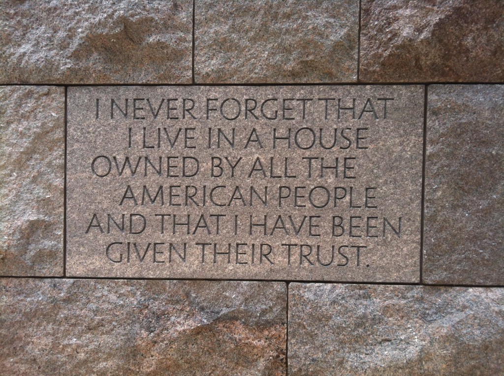 Fdr Memorial Quotes