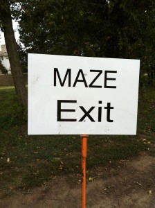 corn maze exit