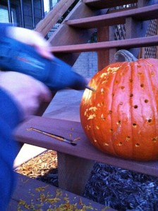 drilling pumpkin