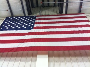 large American flag