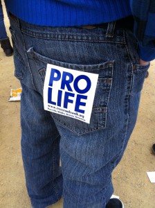pro-life jeans sign March for Life