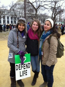 young pro-life women March for Life