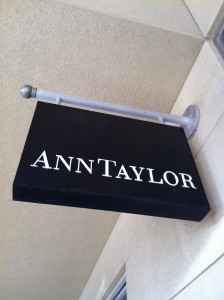Ann Taylor sign