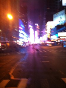 Times Square blur